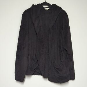 Grace & Emma Hooded Open Front Sherpa